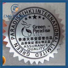 Silver PVC Adhesive Sticker Printing Vynil Label